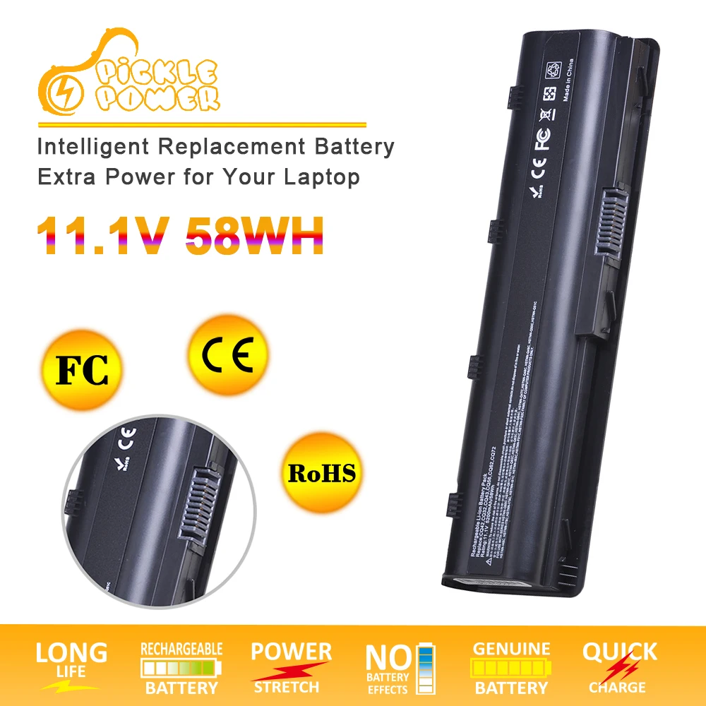 6 Celle 5200Mah Batterie Del Computer Portatile Per Hp Pavilion Cq42 Cq32 Dm4 G42 Cq43 G32 Dv6 G4 G6 G7 Batterie 593553-001 Mu06