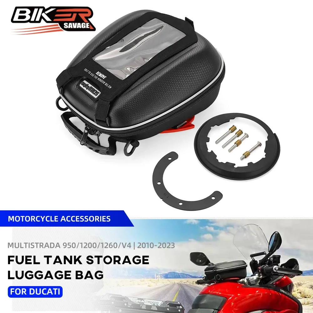 Borsa Serbatoio Carburante Per Ducati Multistrada 1200 V4 V2 1260 950 S Dvt Enduro 1200S Parti Moto Sella Tanklock Bagagli Impermeabile