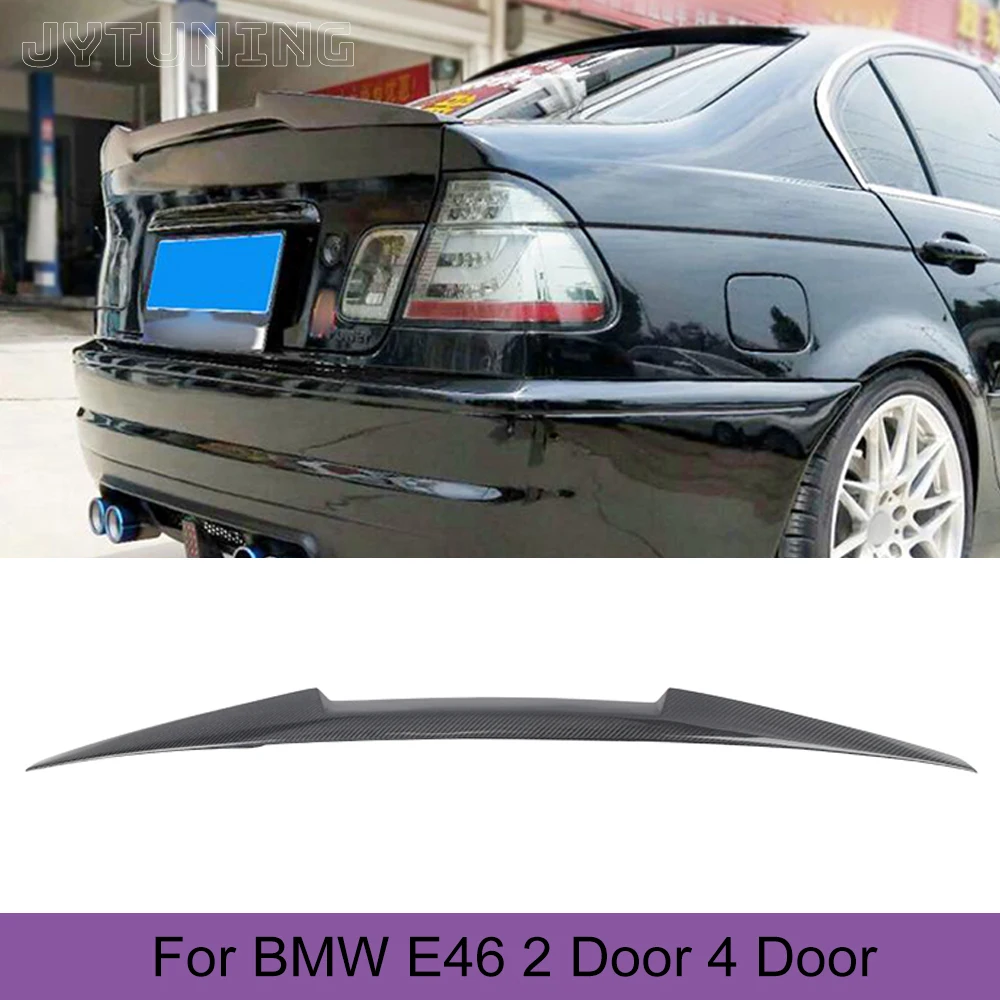 Spoiler Posteriore Per Bmw Serie 3 E46 Base Berlina 4 Porte Coupé 2 Porte M Pack M3 1998 - 2005 Ala Posteriore In Fibra Di Carbonio