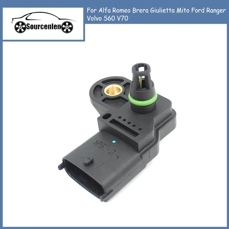 0281002845 Sensore Map Pressione Boost Assoluta Collettore Per Alfa Romeo Brera Giulietta Mito Ford Ranger Volvo S60 V70