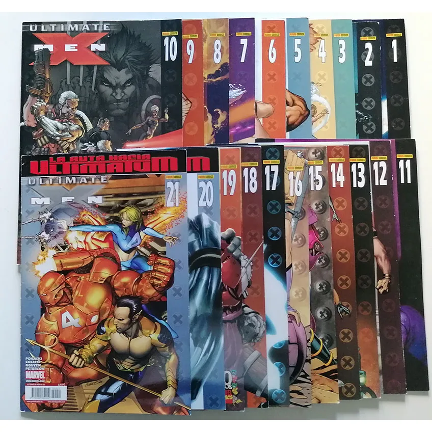 Marvel, Ultimate X-Men Vol Ii N. 1 A 21, Collezione Completa, Ed. Panini, Anno 2006/09, Fumetto Spagnolo.