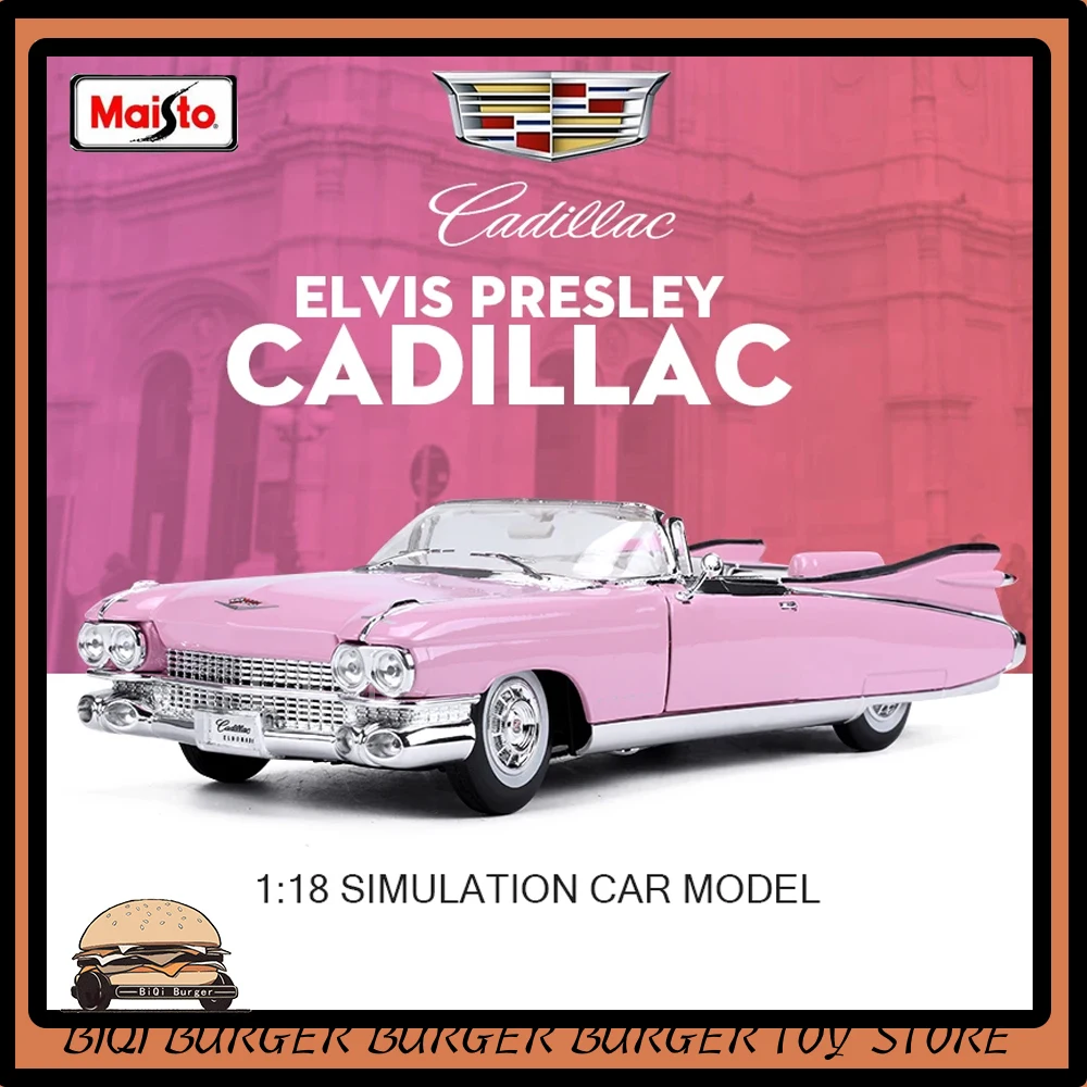 1:18 Maisto 1959 Cadillac Eldorado Elvis E Marilyn Monroe'S Car Classic Alloy Retro Car Model Classic Model Decora Boys Gifts
