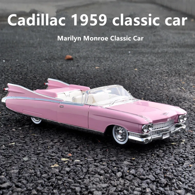 Maisto 1:18 1959 Cadillac Classic Car Alloy Car Model Simulazione Car Decoration Collection Gift Toy Die Casting Model Boy Toy