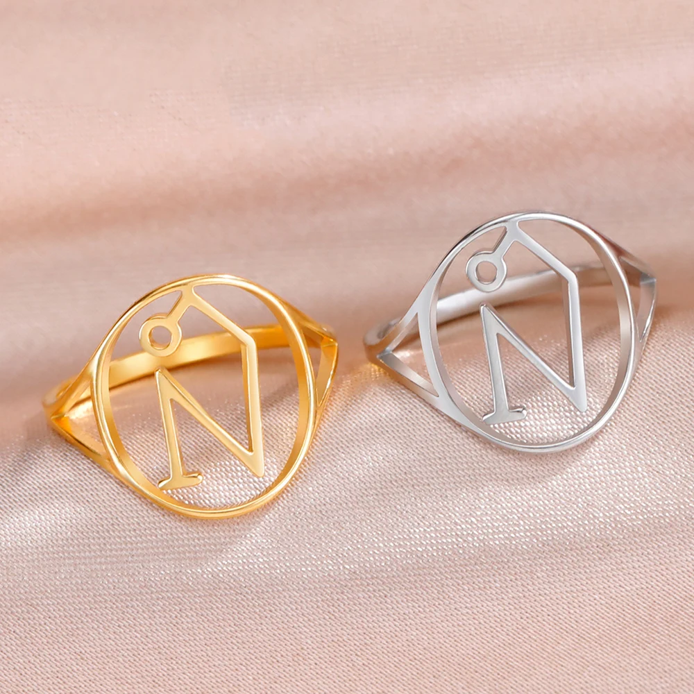 Dadapara Uriel Archangel Symbol Ring Esoteric Magick Glyph Talismano Religioso Fede Nuziale In Acciaio Inossidabile Gioielli Minimalisti