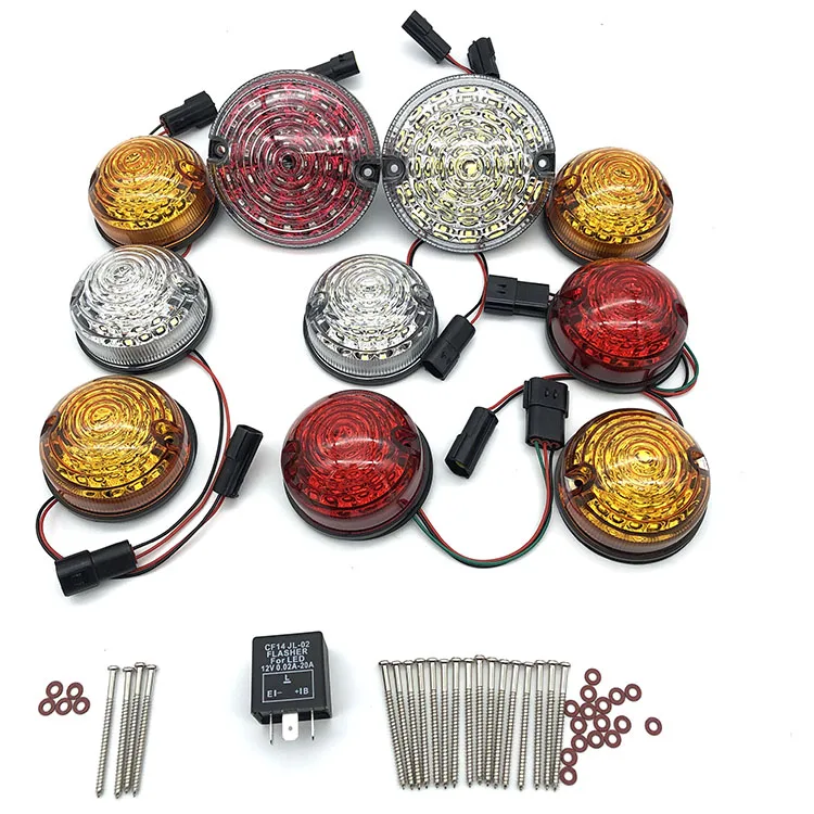 10Pcs Multi Anteriore Posteriore Fendinebbia Luce Di Retromarcia Completo Led Defender Kit Di Aggiornamento Per Land Rover Defender 1990-2016