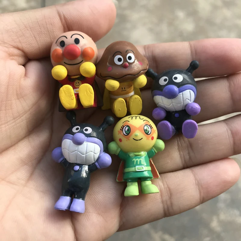 Genuino Bulk Anpanman Creambanda Omusiman Baikinman Melonpanna Modello Action Figure Capsule Toys Regalo Prodotto Finito