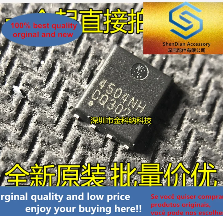 10Pcs Solo Originale Nuovo Sm4504Nh Qfn-8 Di Seta Schermo 4504Nh 30V 70A N-Channel Mos Transistor Ad Effetto Di Campo