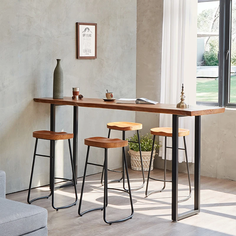 Set Drink Bar Tavolo Da Pranzo Parete Barman Design Luxury Long Bar Counter Table Party Bistro Muebles De Cocina Lounge Furniture