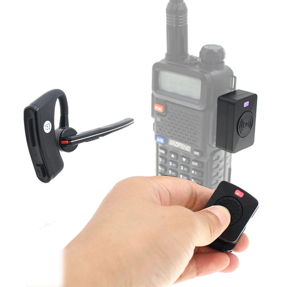 Per Baofeng Uv-5R 888S Walkie Talkie Radio Bidirezionale Moto Bike Vivavoce Bluetooth Ptt Auricolare Cuffie Senza Fili