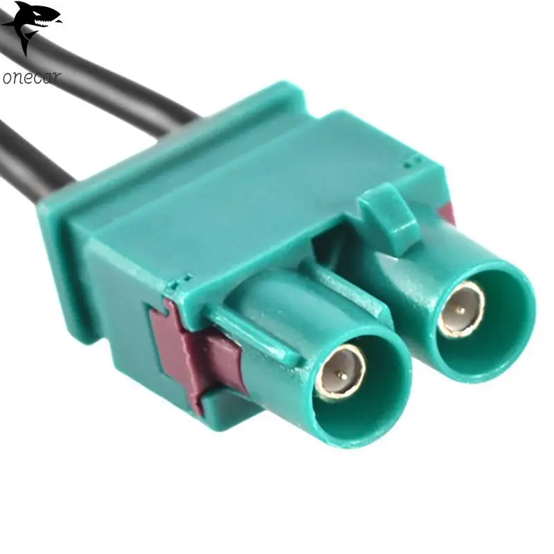 1Pc Car Audio Cable Adapter Antenna Dual Femmina Fakra Radio A Standard Moto Din Maschio Antenna Adattatore