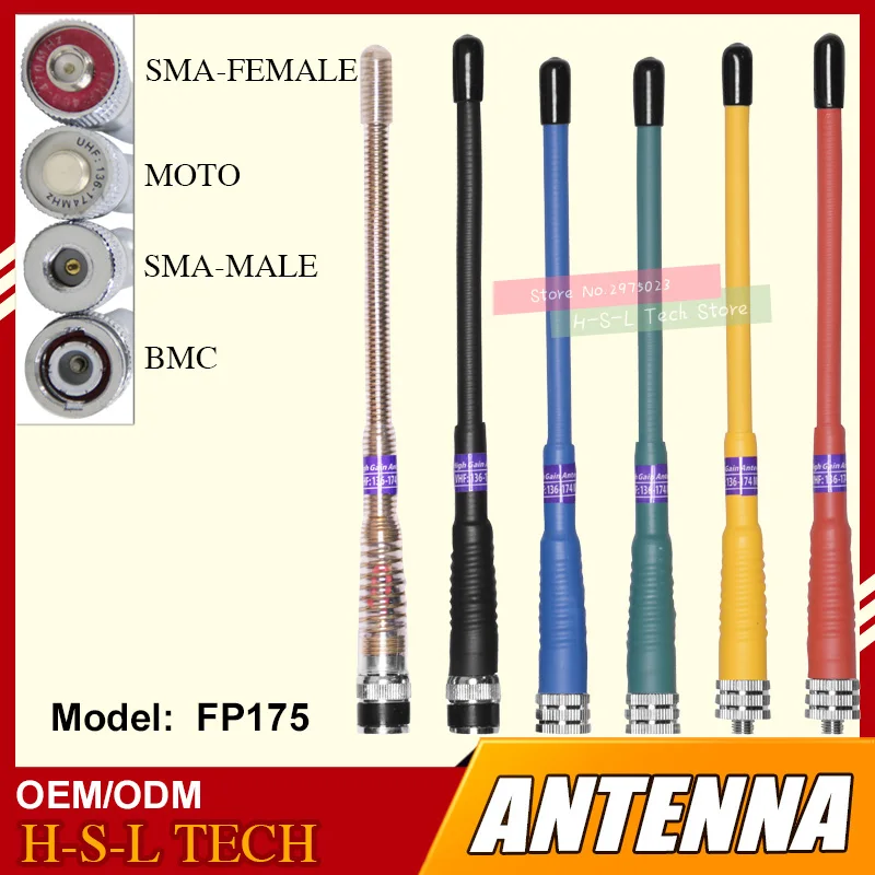 Spedizione Gratuita Portatile Walkie Talkie Antenna 144/430Mhz Dual Wide Band Vhf/Uhf A Due Vie Antenna Radio Per Kenwood Moto Hyt Tyt