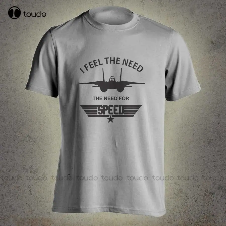 Top Gun Pilot Jet F16 Fighter I Feel The Need For Speed Tom Crew Men Tee Shirt New Men Top Tees Movie T-Shirt Fashion Funny New