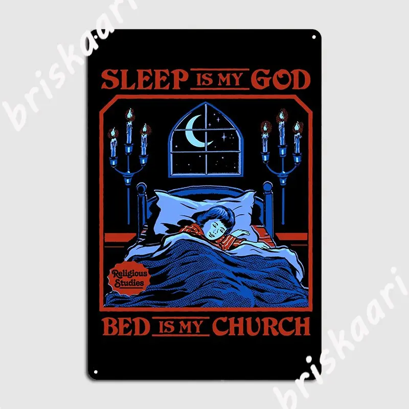 Sleep Is My God Metal Sign Club Home Personalizzato Club Bar Targhe Targa In Latta Poster