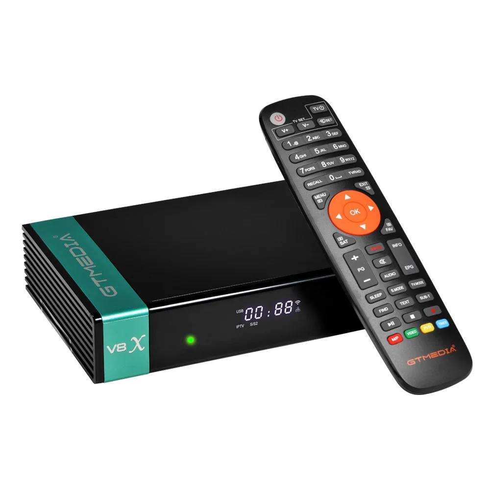 Ricevitore Satellitare Gtmedia V8X 1080P Dvb-S/S2/S2X Supporto Wifi 2.4G Integrato Sat A Gtplayer Ricevitori Tv Scheda Ca V8X