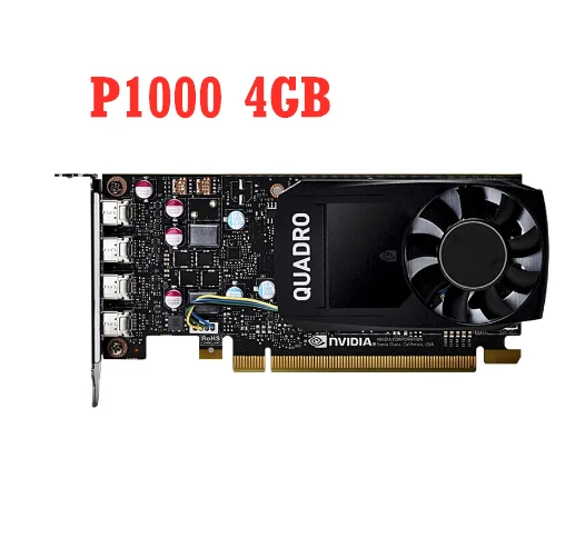 Nvidia Quadro P1000 4G Scheda Grafica 3D Modellazione Rendering Design Disegno