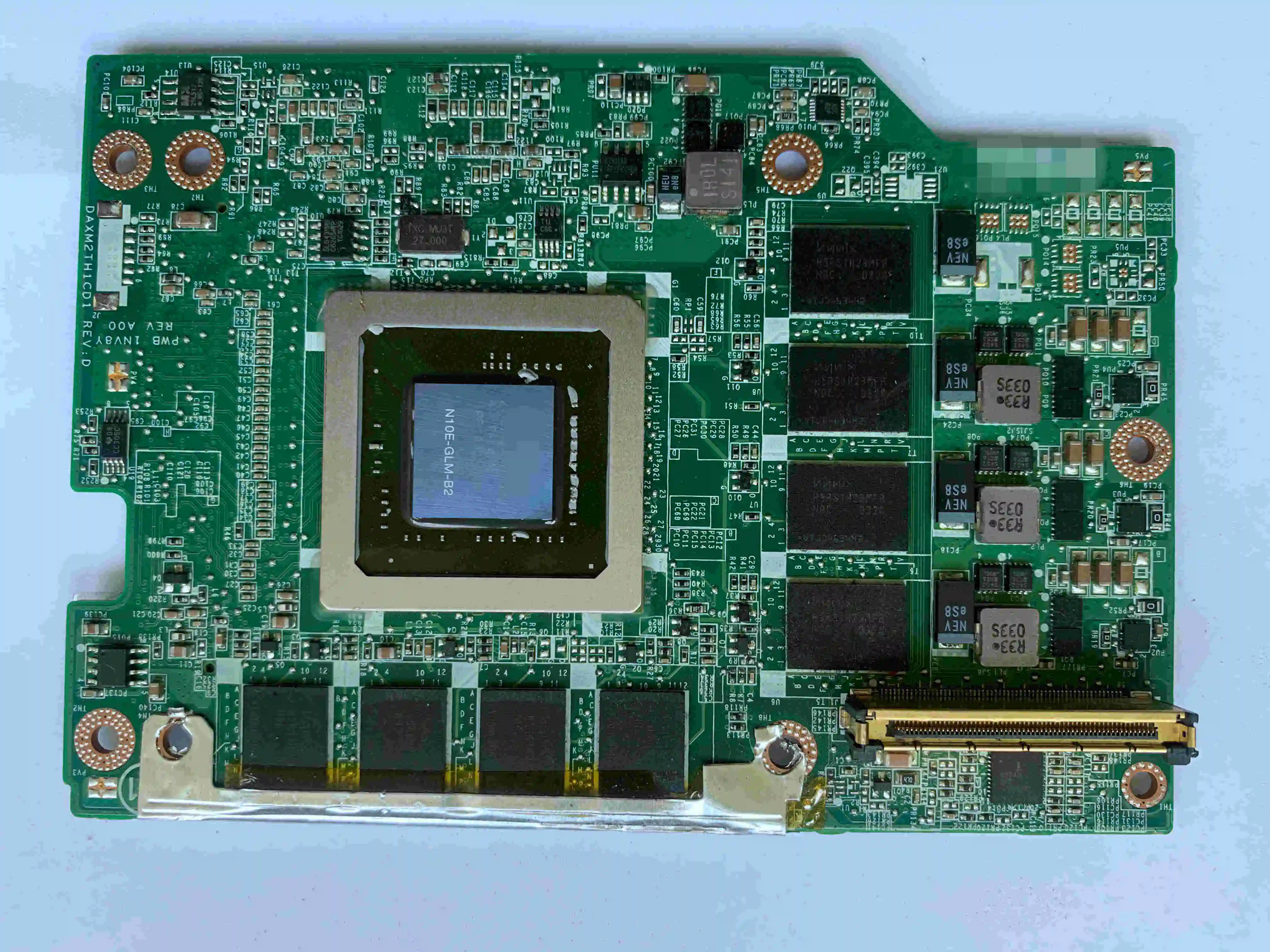 Per Dell Precision M6400 M6500 Nvidia Quadro Fx 3800M 1Gb Ddr3 Vga Scheda Video H01X5 Testata