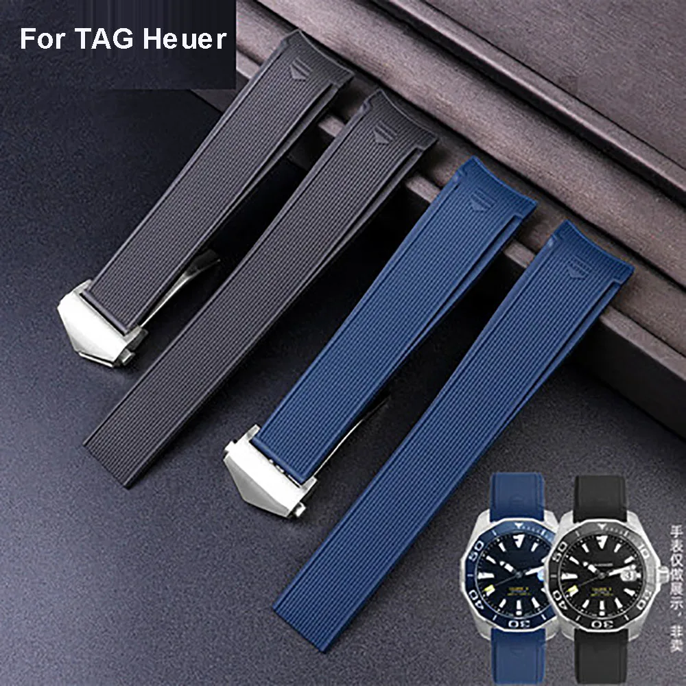 Orologio In Gomma Impermeabile Con Adattamento Curvo Per Tag Heuer Nuova Immersione Competitiva 300 500 Way111/222 22Mm