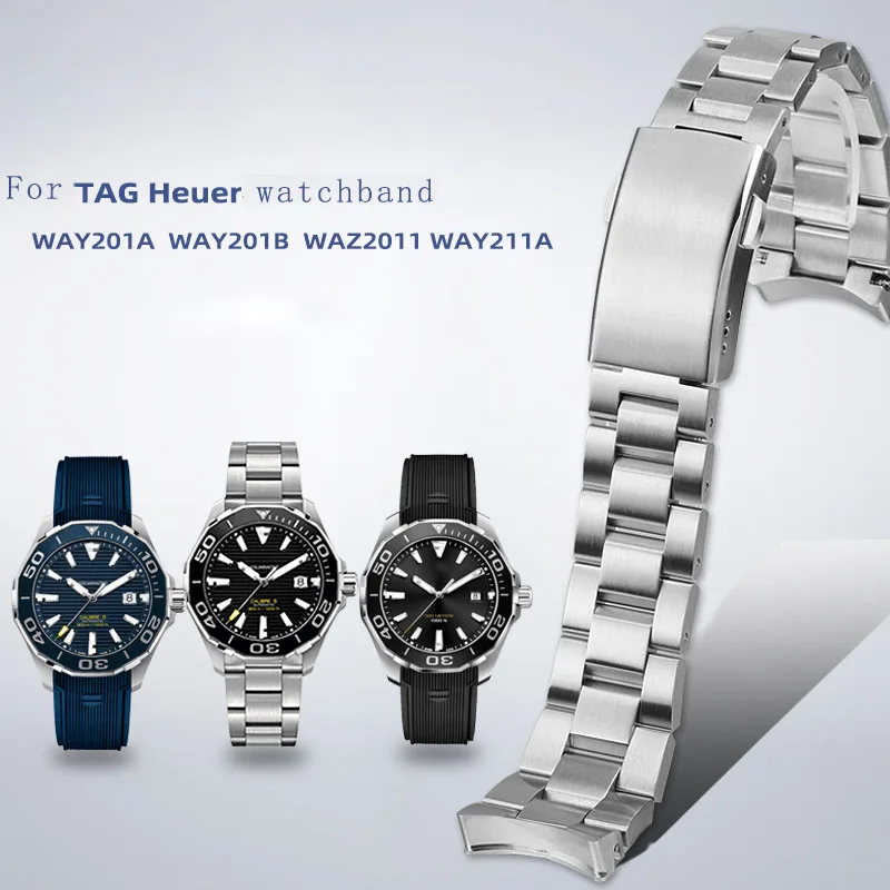 Bracciale Da 21Mm Per Tag Heuer Racing Serie 300 Way201A Way211A Cinturino Per Orologio Curvo In Acciaio Inossidabile Di Precisione Cinturini Da Uomo