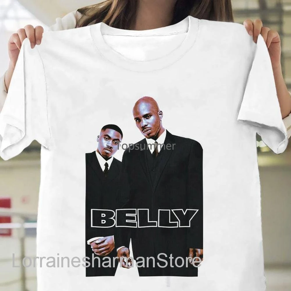 Maglietta Del Film Del Ventre Dmx & Nas Cult Retro Anni '90 Maglietta Classica Maglietta Unisex Dmx Regalo Fan Maglietta Musicale Camicia Rap Camicia 