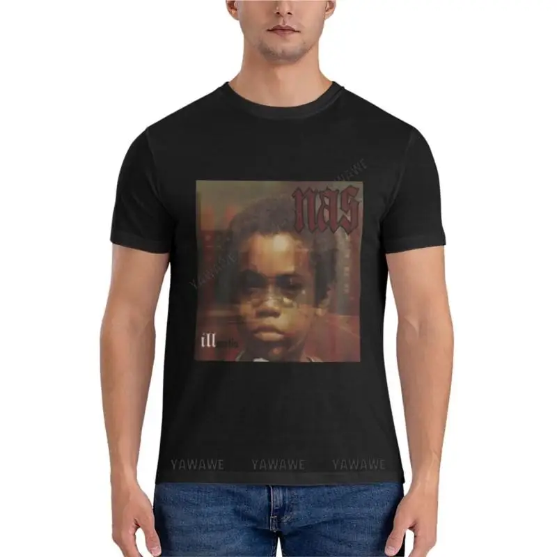 Nas - Illmatic Album Cover Art Gift For Fans, For Men And Women, Father Day, Family Day, Halloween Day, T-Shirt Classica Grazie