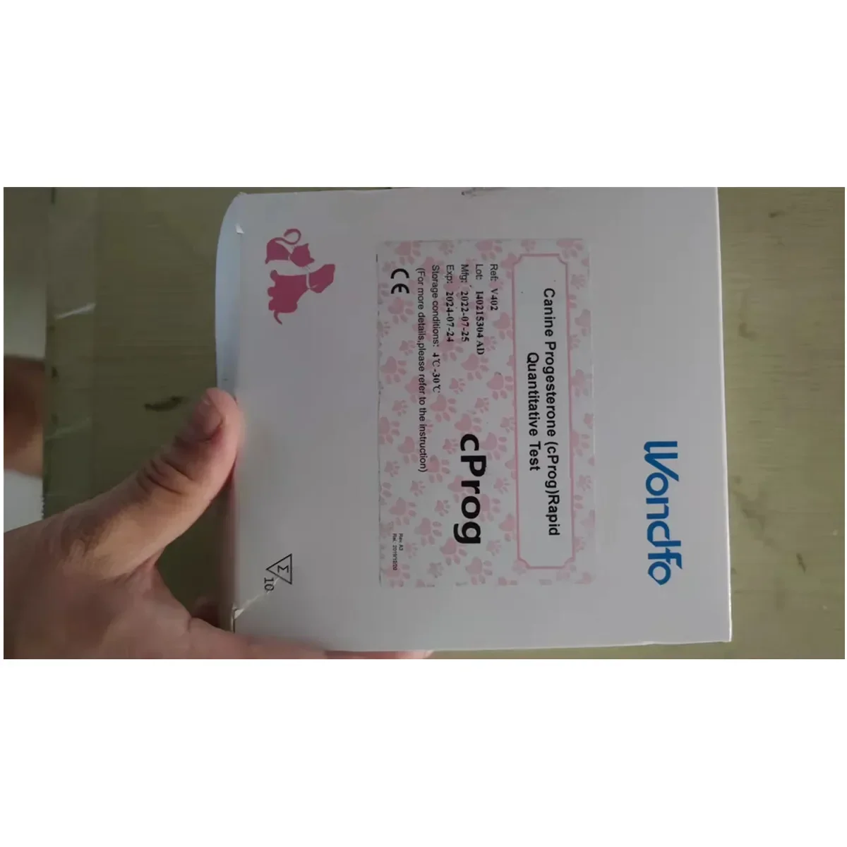 Wonfo Finecare Veterinario Canino Allevatore Cane Animale Cprog Progesterone Fcv Ag Fpv Test Reagenti