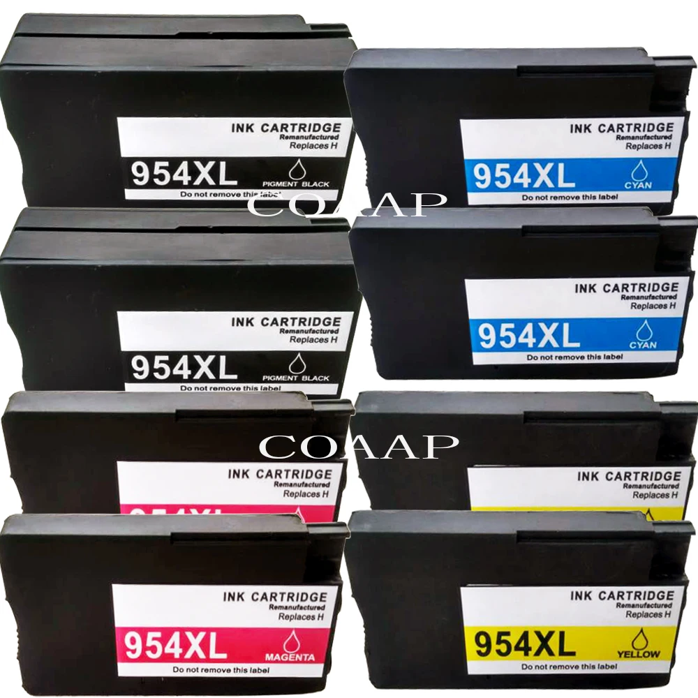 8 Compatibile Hp 954 954Xl Cartuccia Di Inchiostro Per Hp Officejet Pro 7740 8210 8710 8715 8716 8720 8725 8730 8740 All-In-One Printer