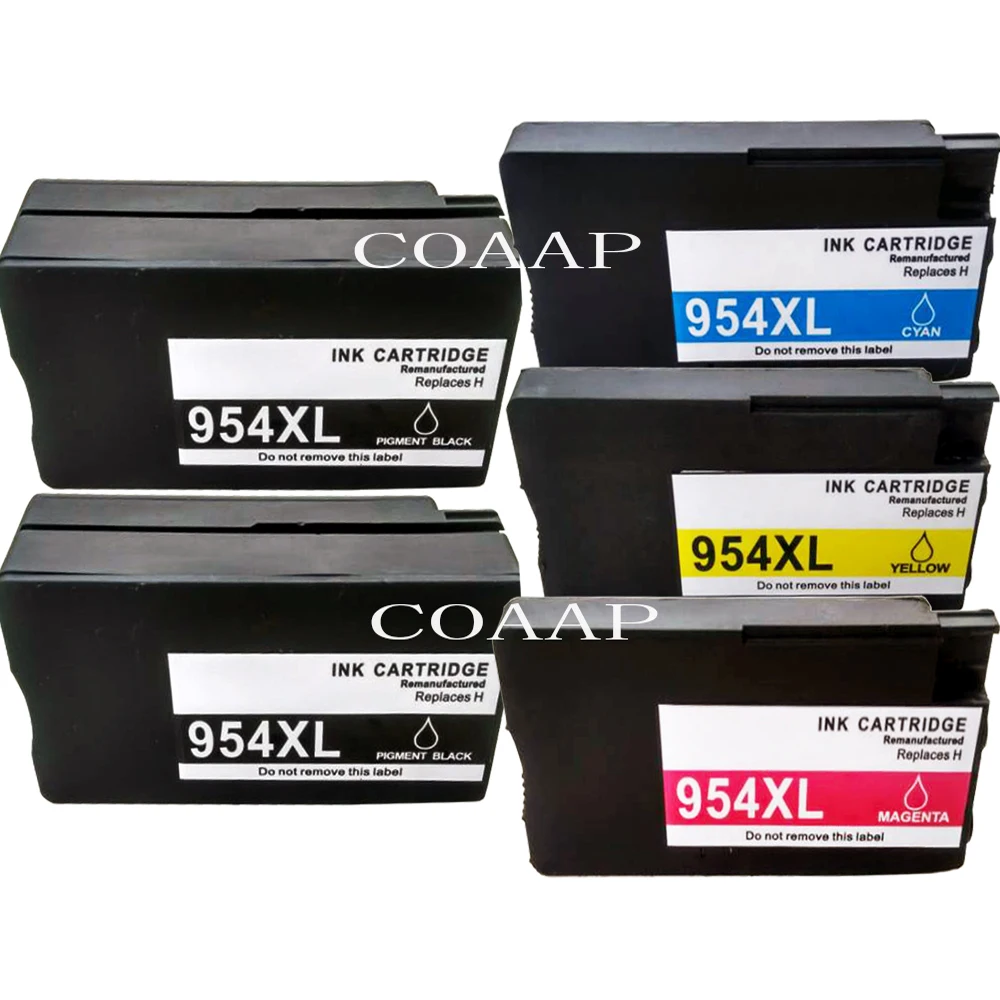 5 Compatibile Hp 954 954Xl Cartuccia Di Inchiostro Per Hp Officejet Pro 7740 8210 8710 8715 8716 8720 8725 8730 8740 All-In-One Printer