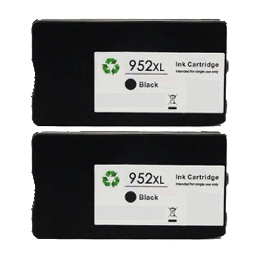 2 Black Pack Sostituzioni Compatibili Per Cartucce D'Inchiostro Hp 952 / 952Xl Per Officejet 7740 8702 8715 E Officejet Pro 7740 8210