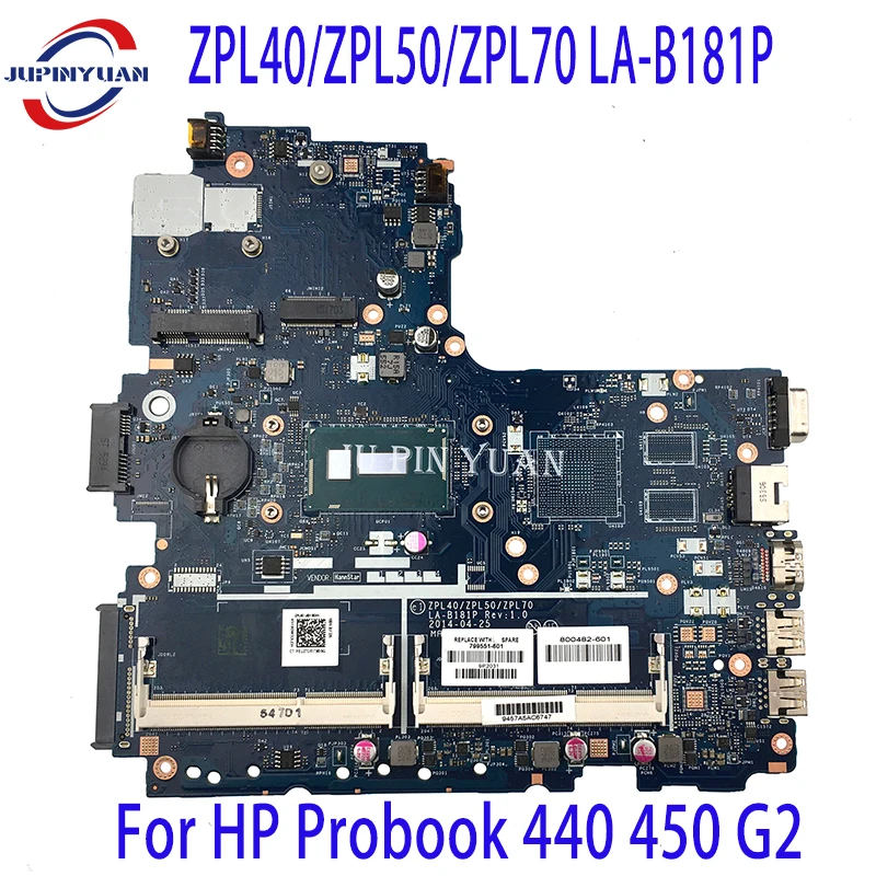 768057-601 799553-601 Per Hp Probook 440 450 G2 Scheda Madre Del Computer Portatile 799548-601 798493-601 799551-601 798496-601 La-B181P