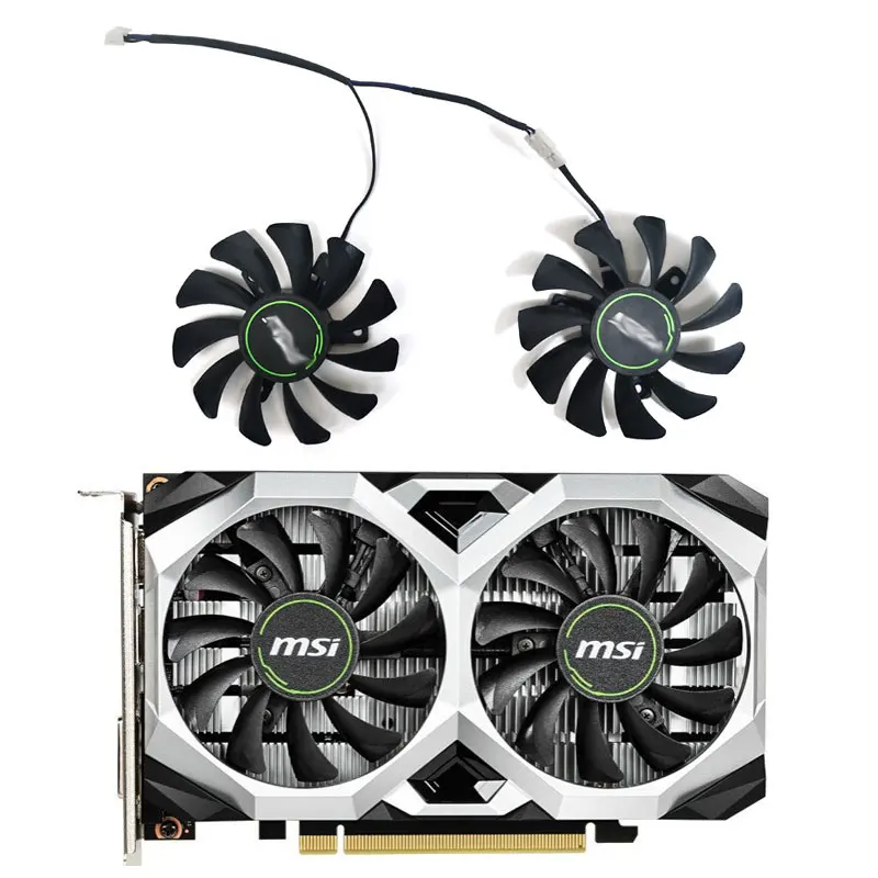 Msi 2 Pezzi 75Mm Ha8010H12F-Z Vga Ventola Per Msi Geforce Gtx 1650 Super Ventus Xs Ventola Di Raffreddamento Della Scheda Grafica