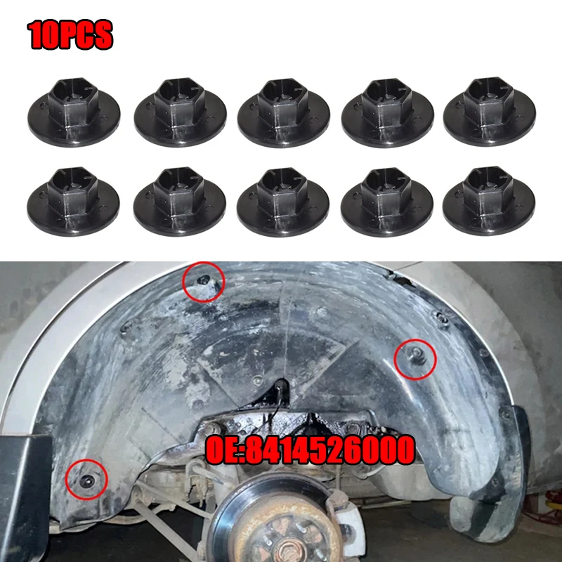 10X Per Kia Rio Sportage 4 Cerato Stinger Sedona Soul Optima Cadenza Fender Liner Mud Guard Nut Plug 8414526000