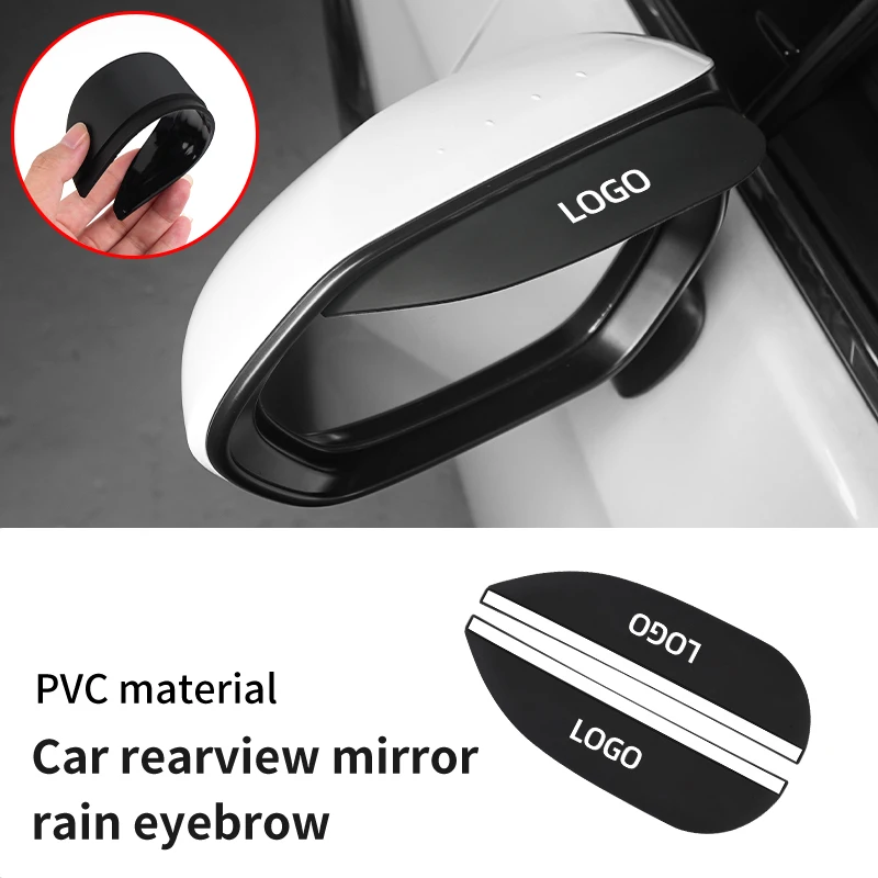 2Pcs Car Mirror Rain Protector Pvc Specchietto Retrovisore Copertura Antipioggia Per Kia K5 Rio Optima Sportage Ceed Soul Picanto Tronic Venga