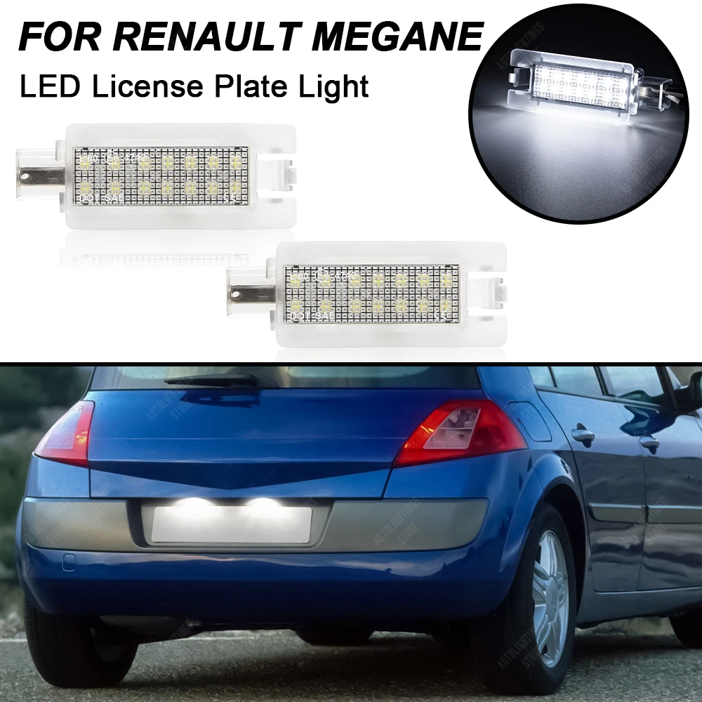 2Pcs Led Luce Targa Per Renault Clio 1 Mk1 1990-1998 Megane 1 Mk1 Scenic Mk1 Numero Lampada Oem #:7700842700