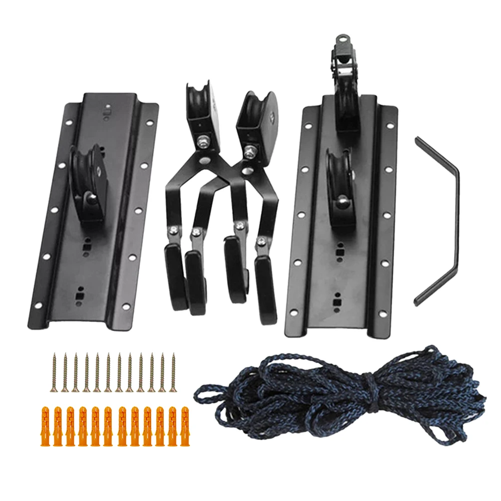 Espositore Facile Installazione Heavy Duty Universal Garage Storage Seminterrato Bike Hoist Puleggia Bicicletta Soffitto Ascensore Casa Impermeabile