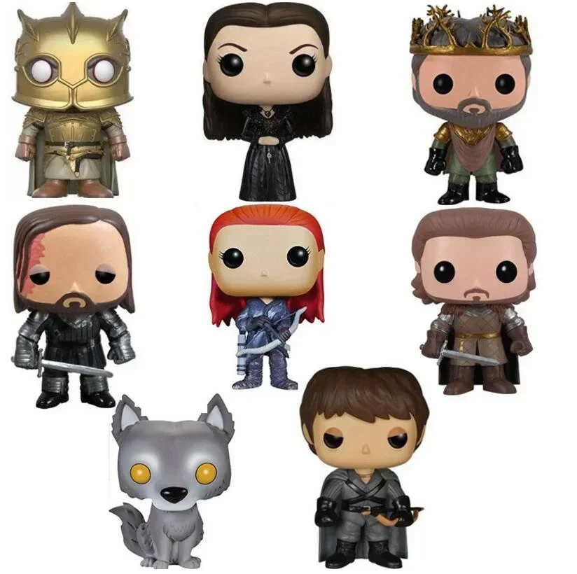 Funko Pop Game Of Iron Throne Arya Stark Jon Snow Daenerys Houndthrones Jaime Lannister Renly Lord Figure Collection Model Toys