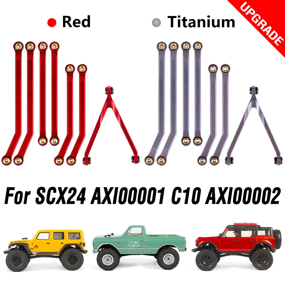 Rc Car High Clearance Links Per Axial Scx24 Chassis Catenaccio Aggiornamenti Per 1/24 Rc Car Jeep Jlu Rc Ricambi Auto