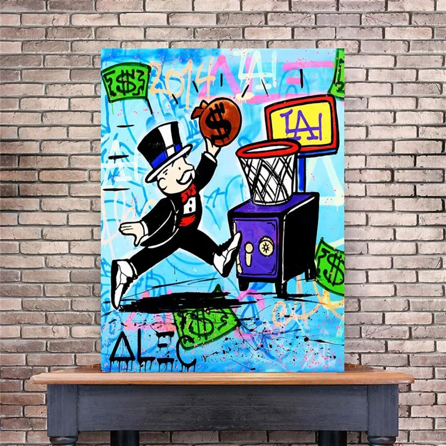 Poster Modulare Graffiti Modern Canvas Alurium Hd Print Wall Art Cash Picture Money Painting Decorazione Della Casa Senza Cornice