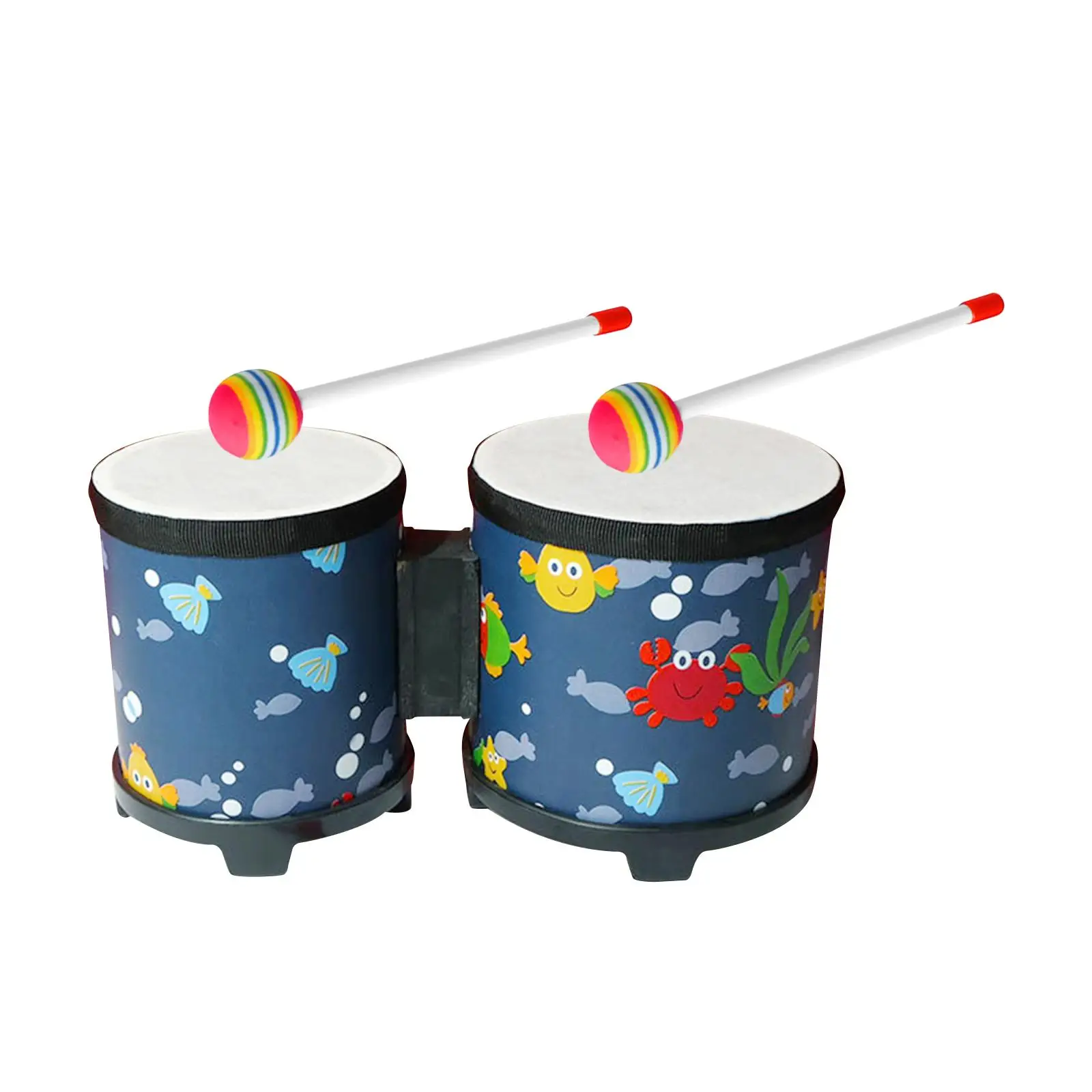 5 "E 6" Bongo Drums Practice Bongos Per Ragazze Ragazzi Bambini Party Toy
