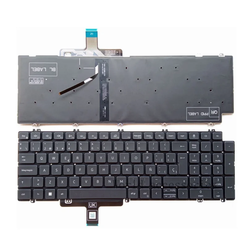 Nuova Tastiera Retroilluminata Us/Br Per Dell Latitude 5520 5521 Precision 3560 3561 English