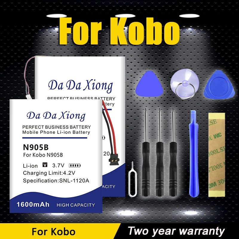 Batteria Muslimb Dr-Kb2 Per Kobo Glo Electric Book Dr-Kb2 N905B N249 Gps Mp3 Mp4 Bilancia 2 Con Kit Di Strumenti Sostituzione Bateria