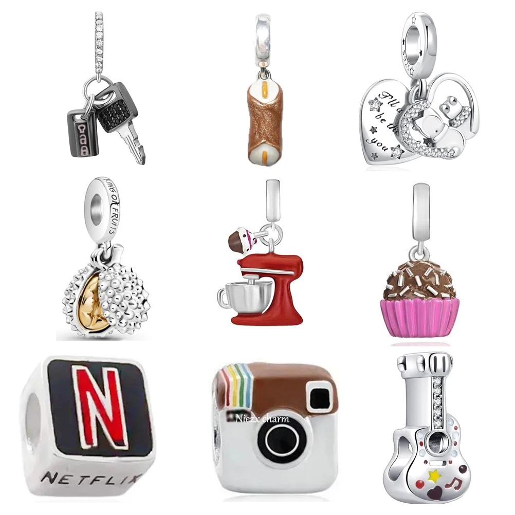 Nuovo 925 Sterling Silver Radio Social App Cake Pandora Fai Da Te Perline Fini Fit Originale Pandora Charm Bracciale Gioielli Per Le Donne Regalo