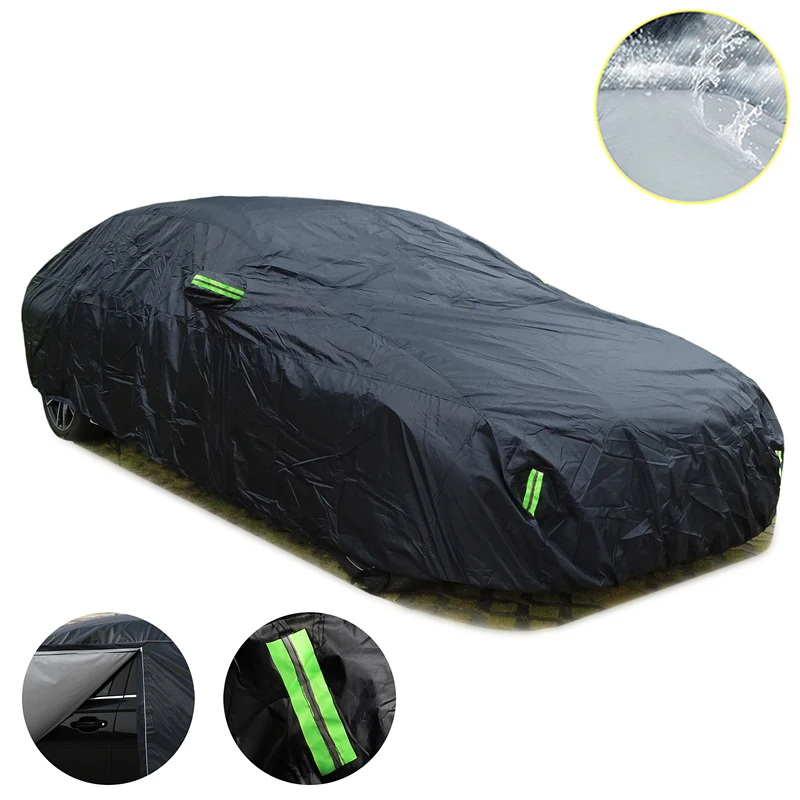 Universal Suv/Sedan Full Car Covers Outdoor Uv Waterproof For Covers Impermeabile Outdoor Cars Car Grandine Protector Pellicola Corazzata