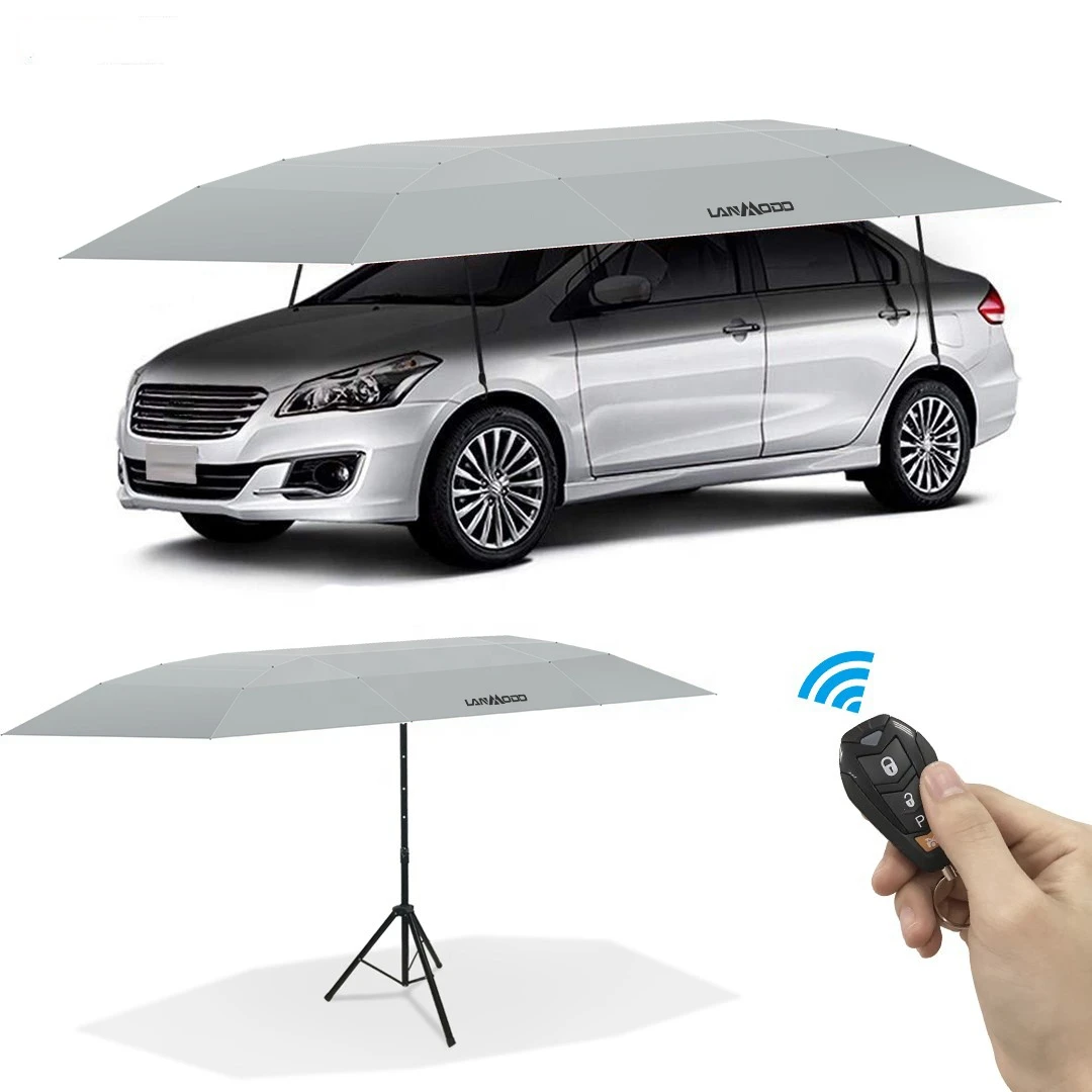 Cooling Car Inside Temperature Cover With Anti-Theft Belt Car Protector Protecting Car From Snow Hail Bird Dropping Umbrella