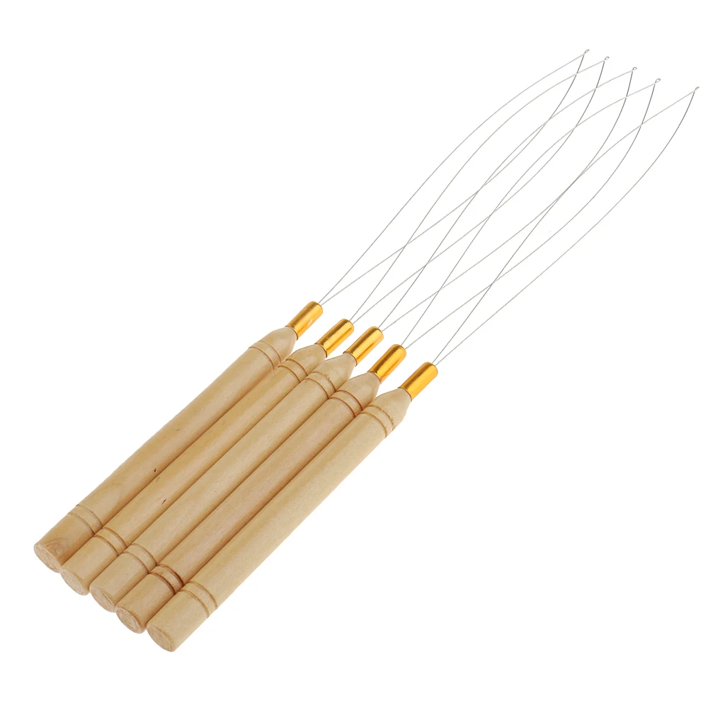 2X 5 Hair Bun Extension Con Loop Extensions Microring Highlights Hook