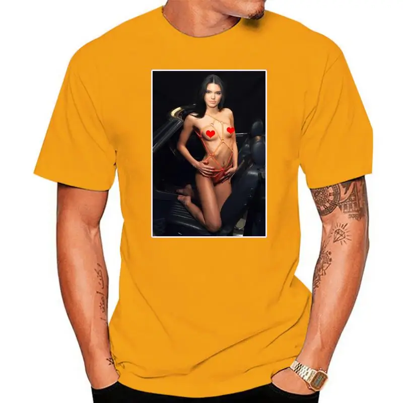 Sexy Kendall Jenner T-Shirt Personalizzate Personalizzate Uomo Donna Uomo Camicia Estate Manica Corta In Cotone Tshirt Streetwear
