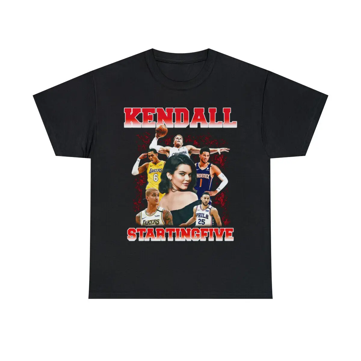 Kendall Che Inizia La Maglia A Cinque Maglie Loahaddian Kendall Jenner Team Shirt, Maniche Lunghe Kendall Stari