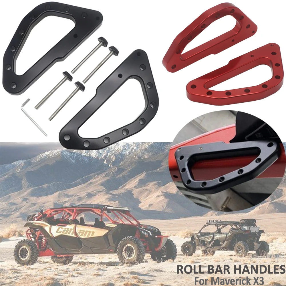 Maniglie Per Roll Bar Per Can-Am Maverick X3 Xds Xrs Ess Xrc Turbo Rr X3 2017-2021 2020 2019 2018 Alluminio Billet Resistente