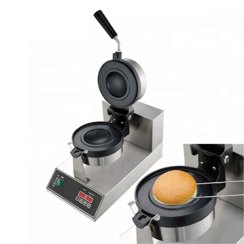 Ufo Hamburger Waffle Makers Pie Press Brioche Burger Commercial Digital 110V 220V Ice Cream Machine Gelato Panini Press Machine