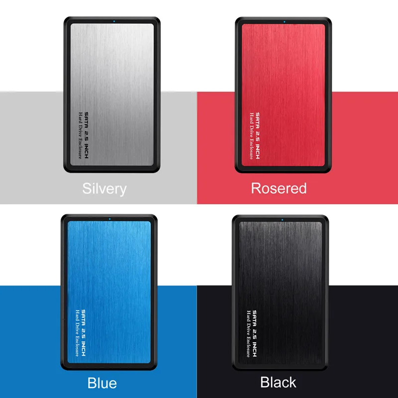 2.5 Pollici Usb 3.0 Sata Hd Box Hdd Drive Esterno Box E Alloggiamenti Per Hdd Cassa Nera Trasporto Libero Strumento Di 5 Gbps Supporto Uasp Per Ssd/2 
