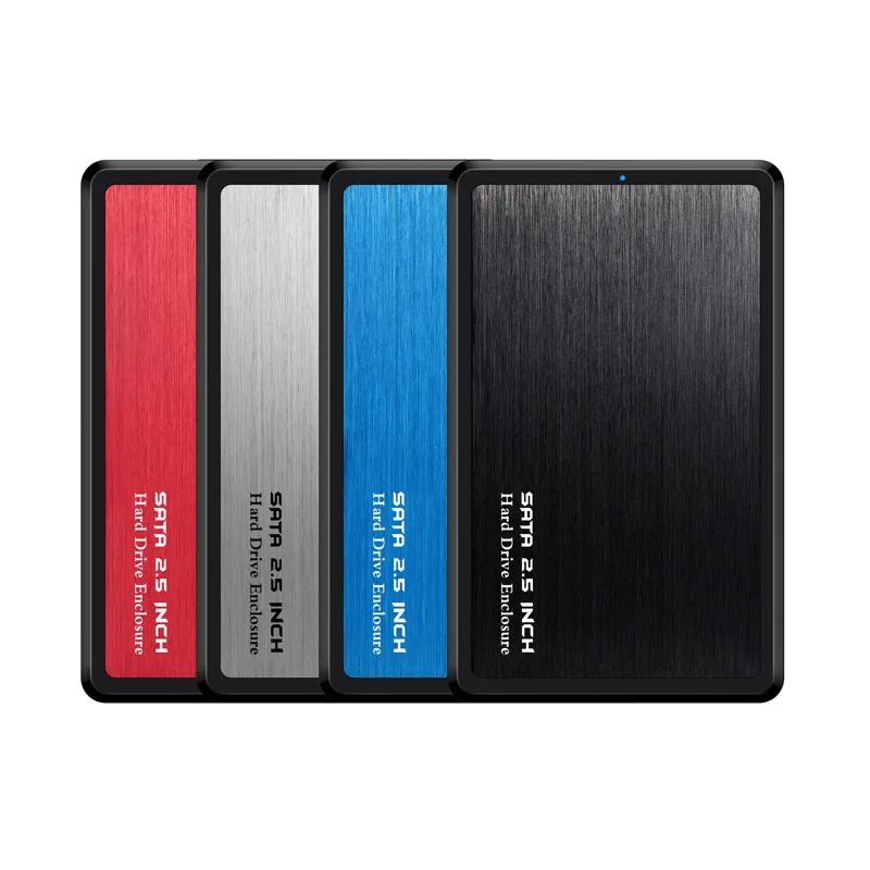 2.5 Pollici Usb 3.0 Sata Hd Box Hdd Drive Esterno Box E Alloggiamenti Per Hdd Cassa Nera Trasporto Libero Strumento Di 5 Gbps Supporto Uasp Per Ssd/2 